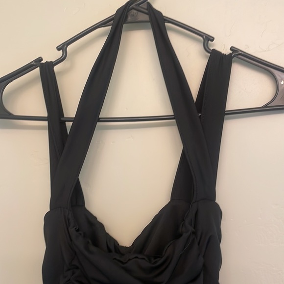 Black mini dress halter top - Picture 3 of 3